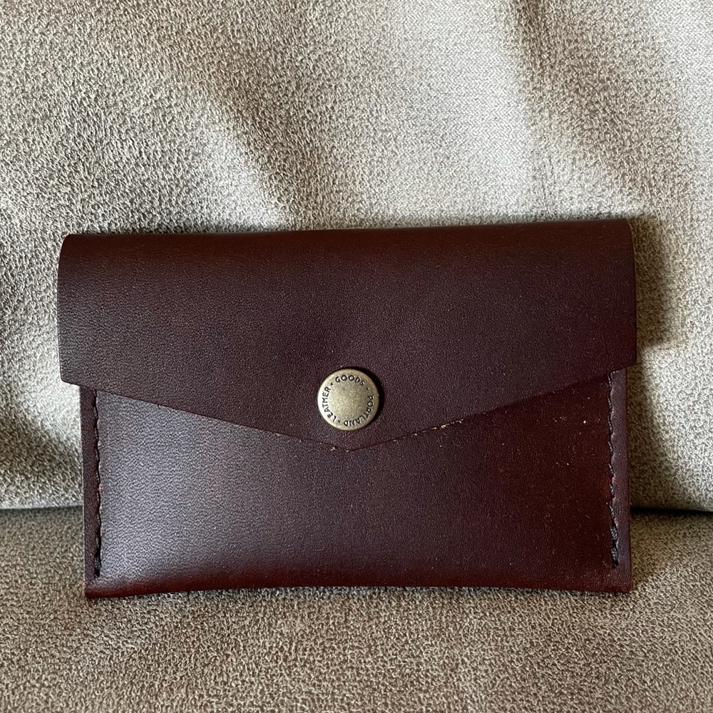 Portland Leather Goods Mini Envelope in Grizzly